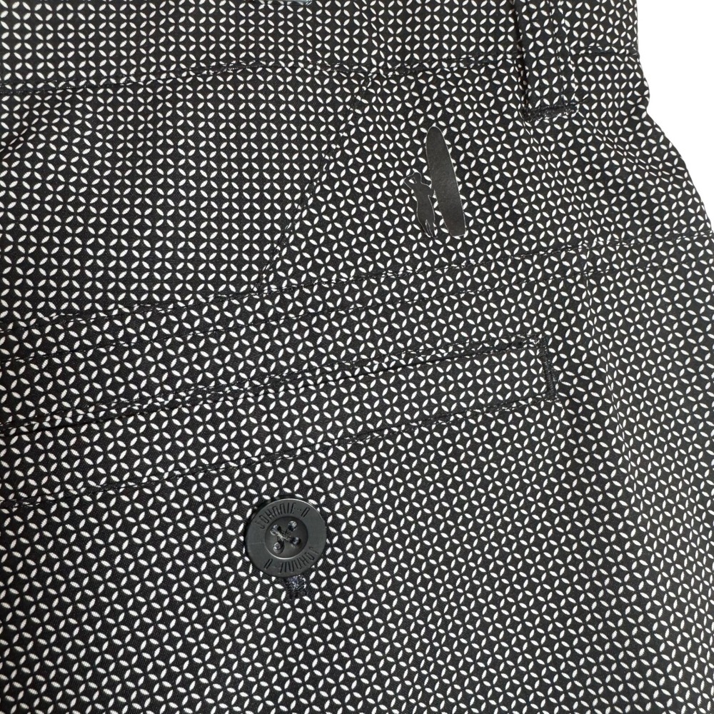 Johnnie O Mens Golf Shorts Size 34 Black White Geometric Performance Stretch - Picture 8 of 11